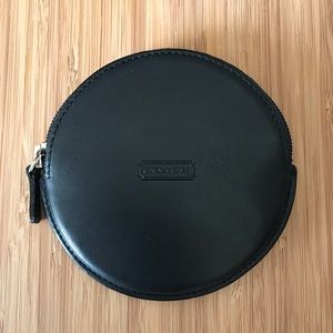 Coach Round Leather Coin Purse